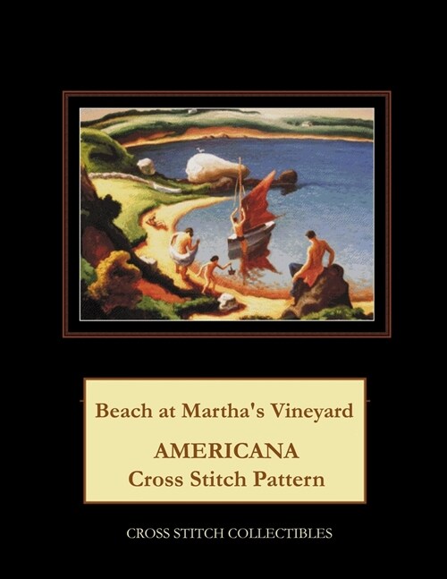 Beach at Marthas Vineyard: Americana Cross Stitch Pattern (Paperback)