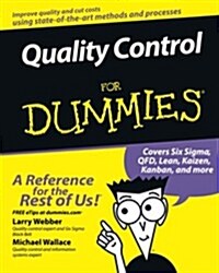 Quality Control for Dummies (Paperback)