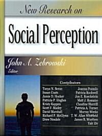 New Research on Social Perception (Hardcover, UK)