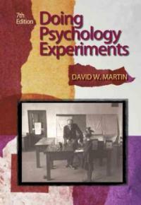 Doing psychology experiments 7th ed