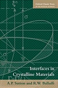 Interfaces in Crystalline Materials (Paperback)