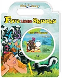 Five Little Skunks (Board Book, Compact Disc)