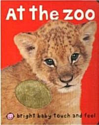 [중고] Bright Baby Touch & Feel at the Zoo (Board Books)