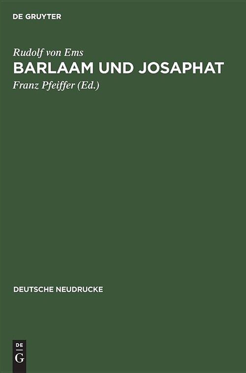 Barlaam Und Josaphat (Hardcover)