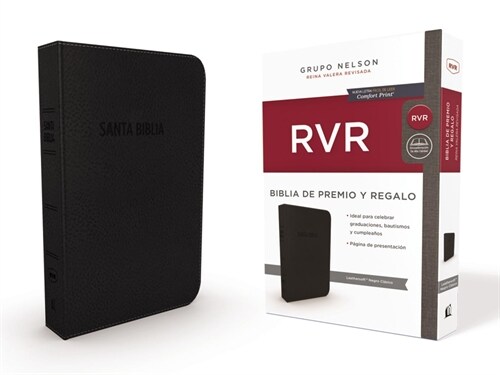 Biblia de Premio y Regalo Reina Valera Revisada, Leathersoft, Negra Cl?ica (Leather)