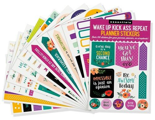 Planner Stickers Wake Up Kick Ass (Novelty)