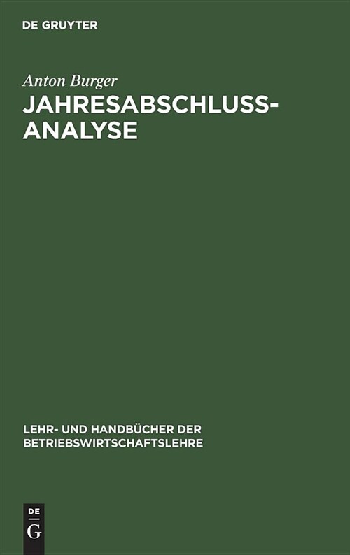 Jahresabschlussanalyse (Hardcover)