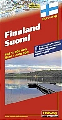 Hallwag International Finnland, Suomi (Map, FOL)