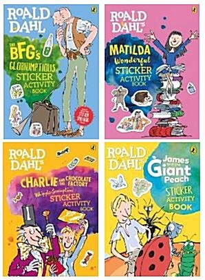 Roald Dahls Sticker Book Collection : 로알드달 스티커북 세트 (4 books)