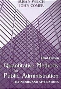 Quantitative Methods for Public Administration (Paperback, 3rd)