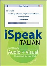 [중고] iSpeak Italian Audio + visual Phrasebook for your iPod [With 64-Page Booklet] (MP3 CD)