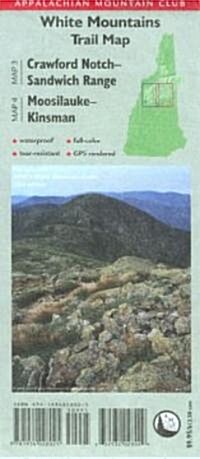 Appalachain Mountain Club White Mountains Trail Map (Map, FOL)
