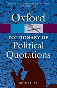 Oxford Dictionary of Political Quotations (Paperback, 3rd)