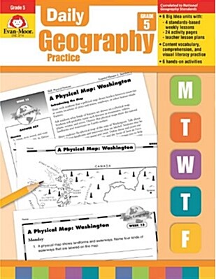 Daily Geography Practice Grade 5: EMC 3714 (Paperback, Teacher)