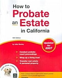 How to Probate an Estate in California (Paperback, 18th)