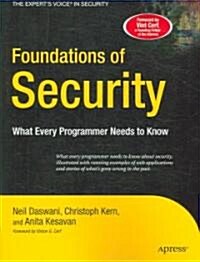 [중고] Foundations of Security: What Every Programmer Needs to Know (Paperback)