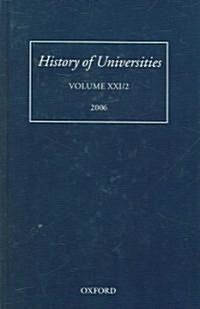 History of Universities : Volume XXI/2 (Hardcover)