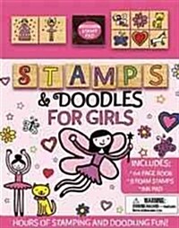 Stamps & Doodles for Girls [With Ink Pad and Stamp Pad] (Hardcover)