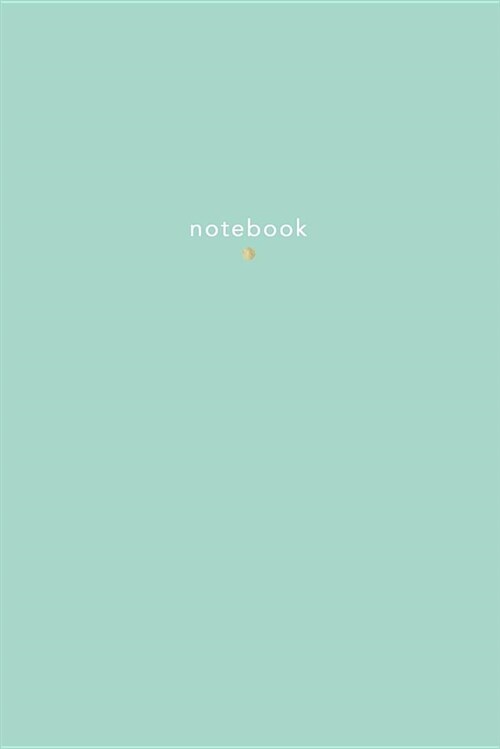 Notebook: Classic Lined Notebook Journal 120 Pages Aqua (Paperback)