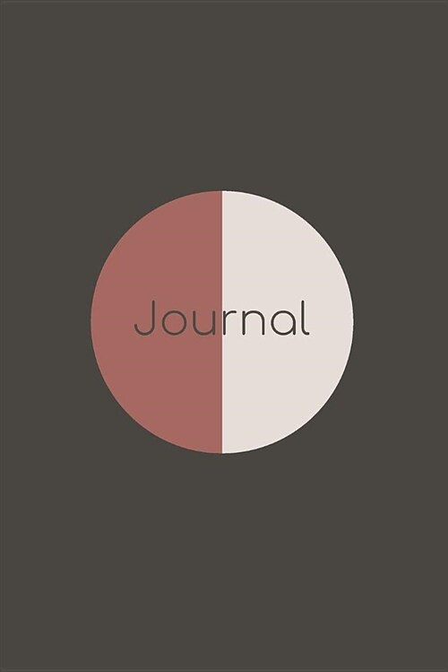 Journal: Minimalist Half-Moon (Notebook, Diary) Earth Tones (Paperback)