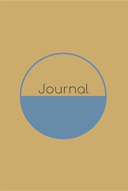 Journal: Minimalist Circle Mustard (Paperback)