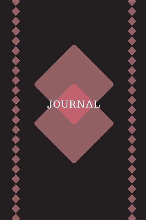 Journal: Minimalist Black with Rose Triangles (Notebook/ Diary) (Paperback)