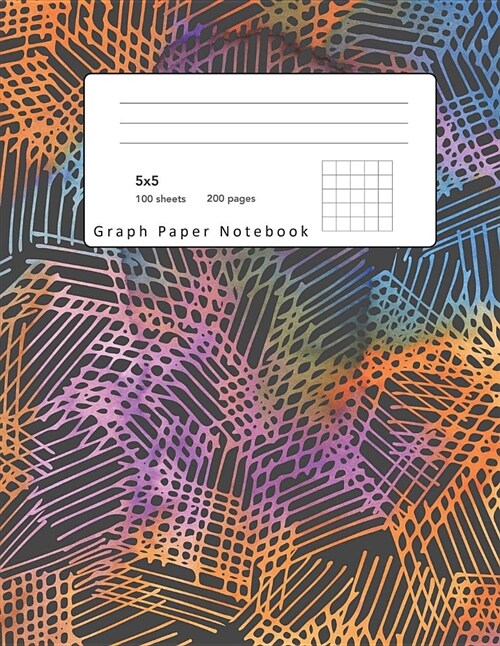 Graph Paper Notebook: Quad Ruled 5x5, 200 Pages 100 Sheets, Large 8.5 X 11 Size, Softcover (Paperback)