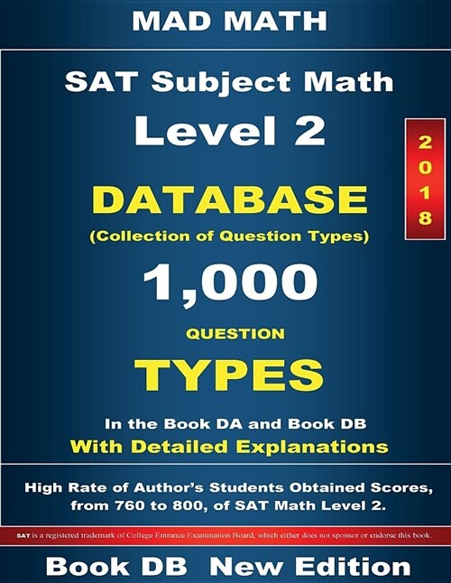 2018 SAT Subject Math Level 2 Book DB (Paperback)