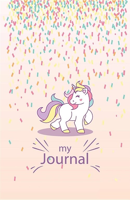 My Journal: A Dotted Matrix Notebook 5.5 X 8.5 Dot Grid Books Bullet Journal Unicorn (Paperback)