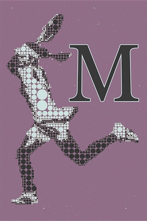 M Monogram Initial Tennis Journal: Personalized Tennis Gift, 6x9 Lined Blank Notebook, 150 Pages, Journal to Write in for Journaling, Notes, or Inspir (Paperback)