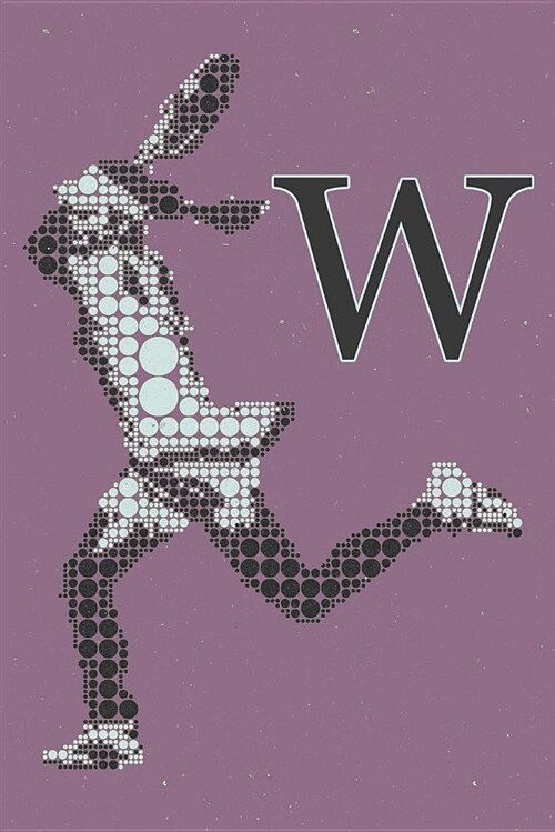 W Monogram Initial Tennis Journal: Personalized Tennis Gift, 6x9 Lined Blank Notebook, 150 Pages, Journal to Write in for Journaling, Notes, or Inspir (Paperback)