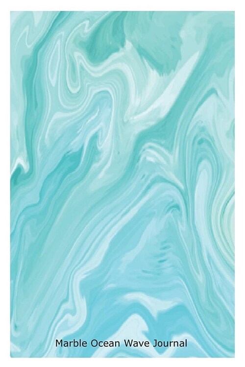 Marble Ocean Wave Journal: Blue Sea Water Marble Effect Gift Notebook (Paperback)