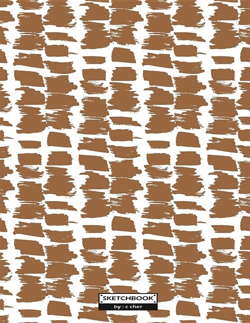 Sketchbook: Brown Pattern Cover (8.5 X 11) Inches 110 Pages, Blank Unlined Paper for Sketching, Drawing, Whiting, Journaling & Doo (Paperback)