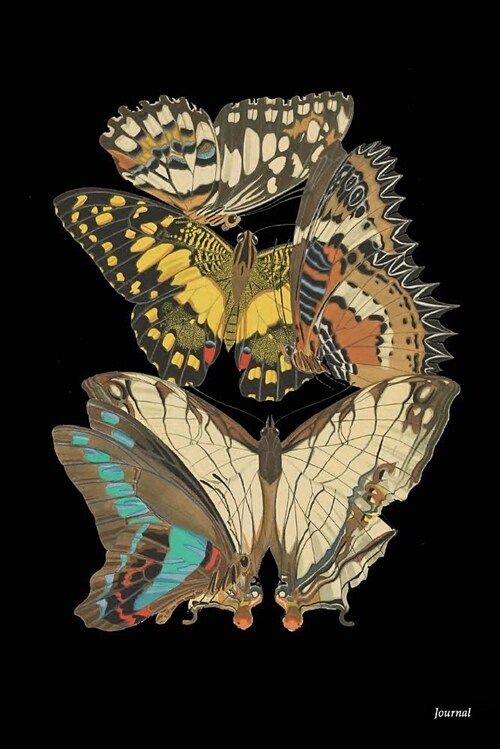 Journal: Papillon Butterfly Art Print (13), 6 x 9, Lined Journal, Blank Journal (Diary, Notebook) For Writing - [Quality Bind (Paperback)