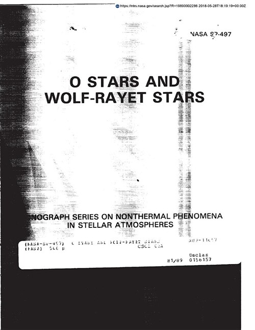 O Stars and Wolf-Rayet Stars (Paperback)