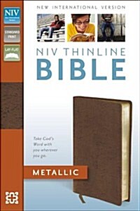Thinline Bible-NIV-Metallic (Bonded Leather)