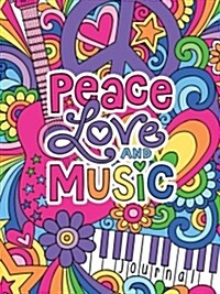 Notebook Doodles Peace Love and Music Guided Journal (Hardcover, GJR)