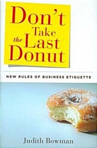 [중고] Don‘t Take the Last Donut (Hardcover)