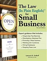 The Law (in Plain English)(R) for Small Business (Paperback, 2, Revised)