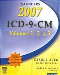 Saunders ICD-9-CM Vols 1-3 Standard Ed + HCPCS Level II, 2007 (Paperback, PCK)