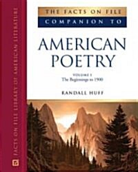 The Facts on File Companion to American Poetry, 2-Volume Set (Hardcover)