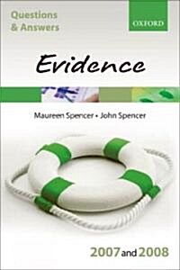 Questions And Answers Evidence 2007-2008 (Paperback, 5th)