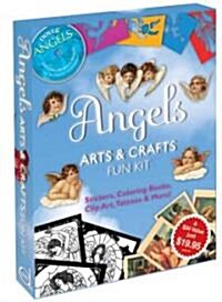 Angels Arts & Crafts Fun Kit: Stickers, Coloring Books, Clip Art, Tattoos & More! [With CDROM and 2 Coloring Books, Including a Stained Glass One and (Other)