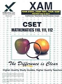 Cset Mathematics 110, 111, 112 (Paperback)