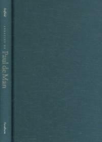 Legacies of Paul de Man / 1st ed