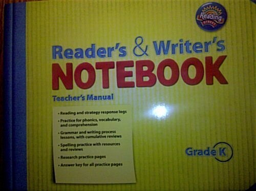 Readers & Writers Notebook : Teachers Manual, Grade K (Paperback)  