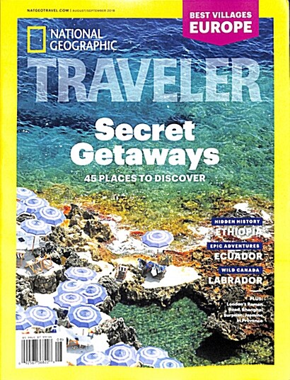 National Geographic Traveler (격월간 미국판): 2018년 08/09월호