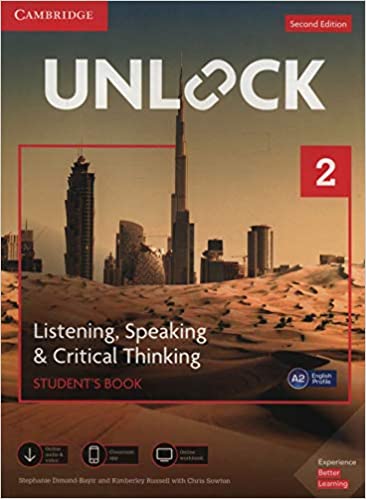 Unlock Level 2 Listening, Speaking & Critical Thinking Students Book, Mob App and Online Workbook w/ Downloadable Audio and Video (Package, 2 Revised edition)