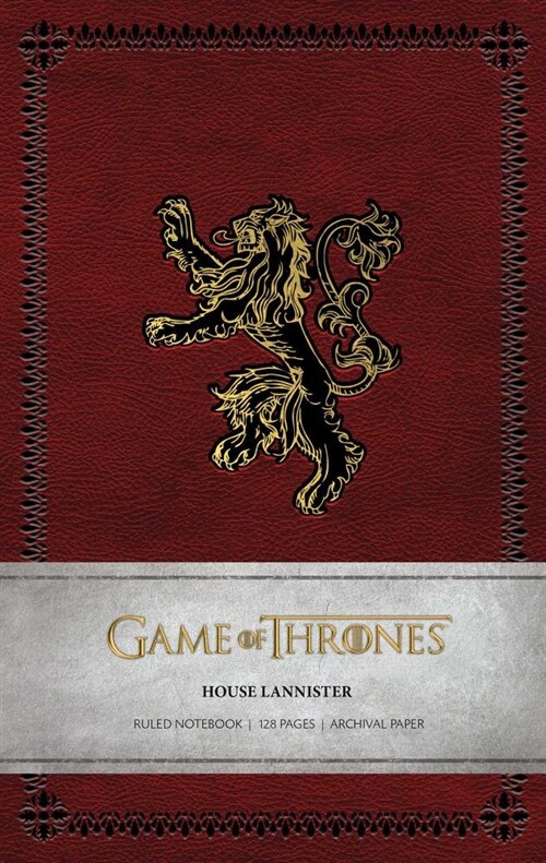 Game of Thrones: House Lannister Ruled Notebook (Paperback)
