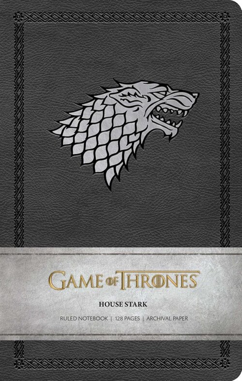 Game of Thrones: House Stark Ruled Notebook (Paperback)